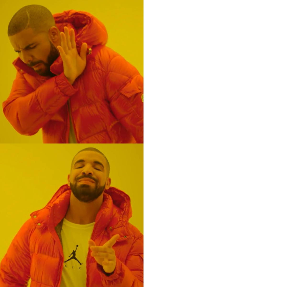 Drake Hotline Bling meme about Wizard Wellness