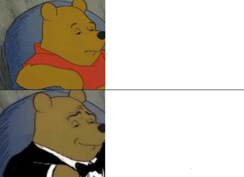 Tuxedo Winnie The Pooh meme about Wizard Wellness